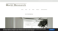 Desktop Screenshot of marktresearch.de